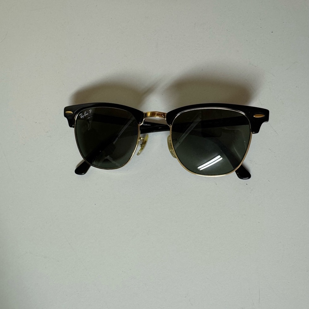 Ray-Ban Clubmaster Black and Gold Sunglasses